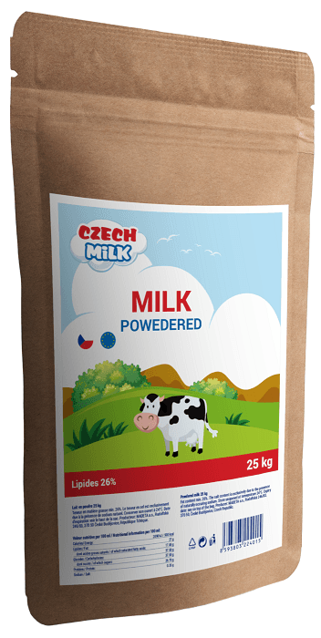[product, image, Powdered MIlk 26% 25 kg Bag]